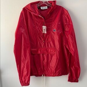 Vintage Nylon Lacoste Red Windbreaker Jacket
